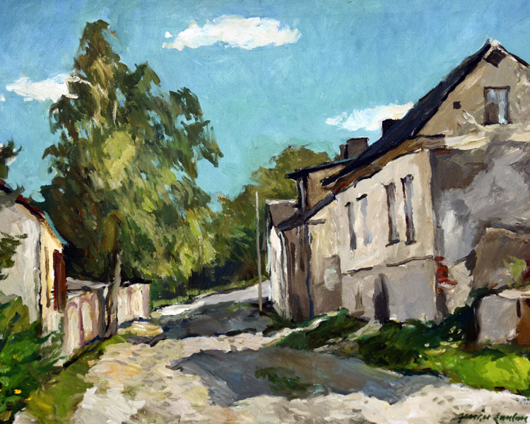 Autors: Jurģis Skulme. Kalēju iela. Mākslas plenērs Bauskā. 2009.g.