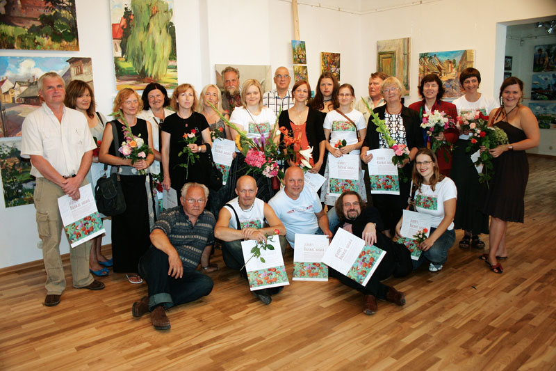 Plenēra izstādes atklāšana Bauskas novadpētniecības un mākslas muzejā. Mākslas plenērs Bauskā. 2009.g.