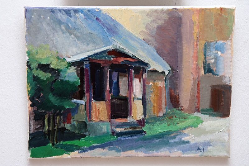 Autors: Agnese Ignatjeva. Mākslas plenērs Bauskā. 2011.g.