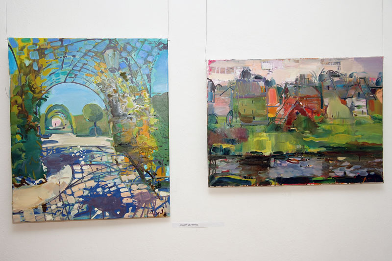 Autors: Agnija Ģērmane. Rundāle. Skats pār Mēmeli. Mākslas plenērs Bauskā. 2011.g.