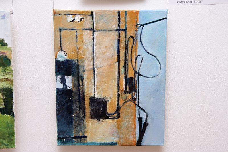 Autors: Monalīza Briedītis. 4.elektroinstalācija (Bauskas novada domes īpašumā). Mākslas plenērs Bauskā. 2011.g.
