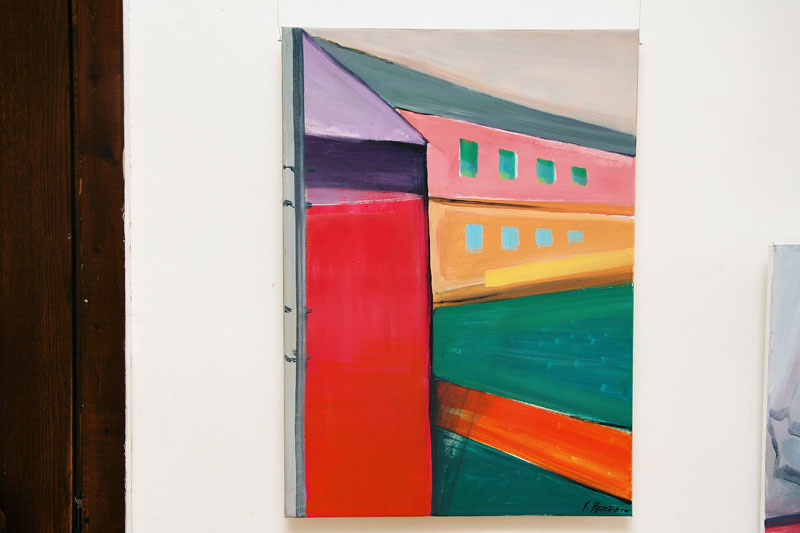 Autors: Vita Beikerte. Pilsēta (Bauskas novada domes īpašumā). Mākslas plenērs Bauskā. 2011.g.